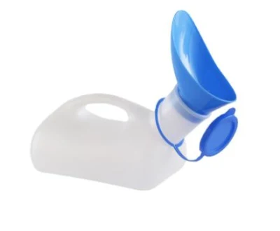 Male Portable Urinal Glow in The Dark Lid 1000ml Home Travel Plastic Pee Bottles Urinals for Men