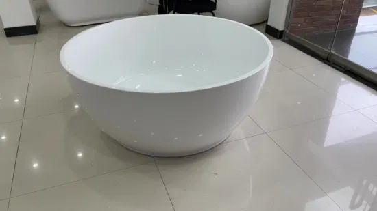 China Factory Customize Round Bathtub Acrylic Freestanding Bathroom Bathtub