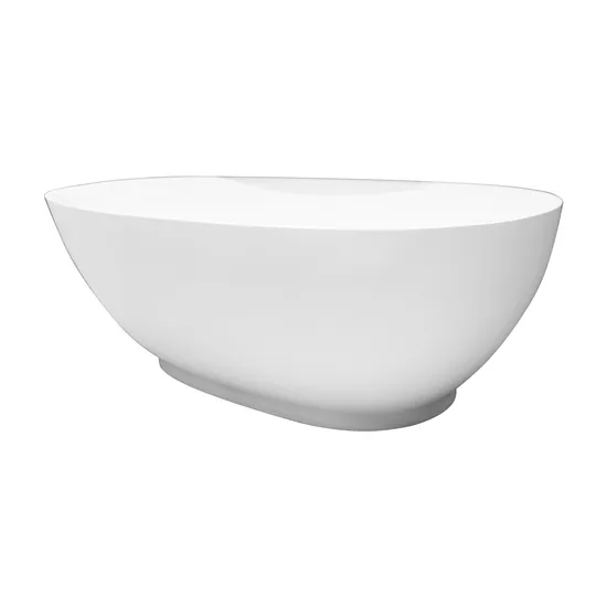 Colorful Freestanding Bathtub Solid Surface Transparent Red Bathtub