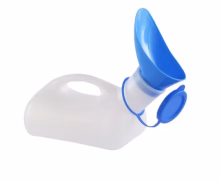 Male Portable Urinal Glow in The Dark Lid 1000ml Home Travel Plastic Pee Bottles Urinals for Men