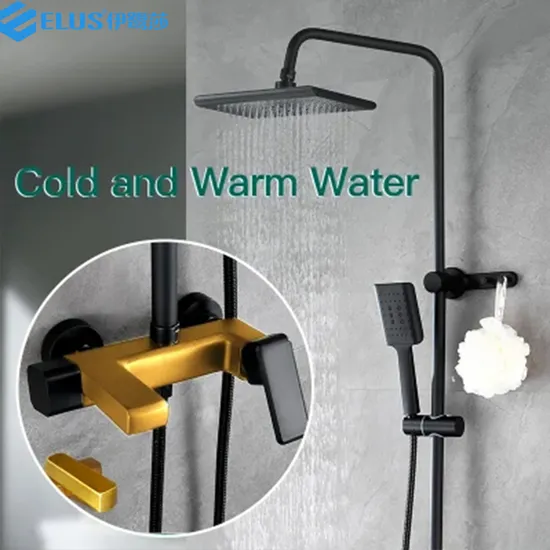 Modern Shower System Column Panel with Faucet Mixer Rainfall Head Shower Hotel Luxury Bathroom Bidet Bath Shower Set 