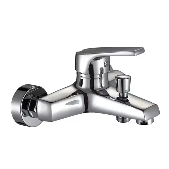 Factory Supplier Low Price Wall Mounted Zinc Square Bathtub Faucet Mixer Shower Tap for Bathroom 