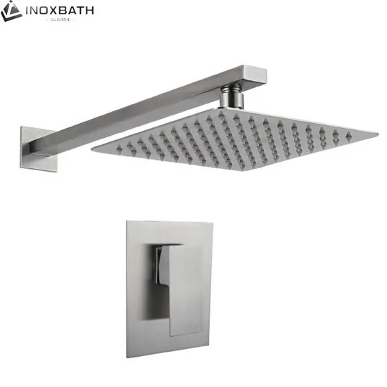 Watermark Compliance Shower Faucet and Head Stainless Steel Bathroom 