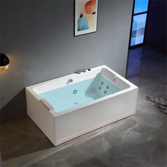 Factory Price Freestanding Acrylic Massage Bathtub Swim SPA Indoor Whirlpool Jacuzzis for 2 Person 