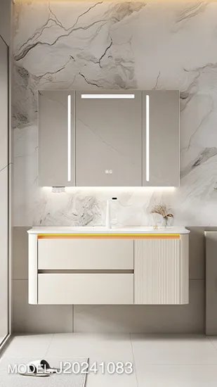 700mm Factory Price New Design Round Edge LED Light Bathroom Vanity of Bathroom Furniture 