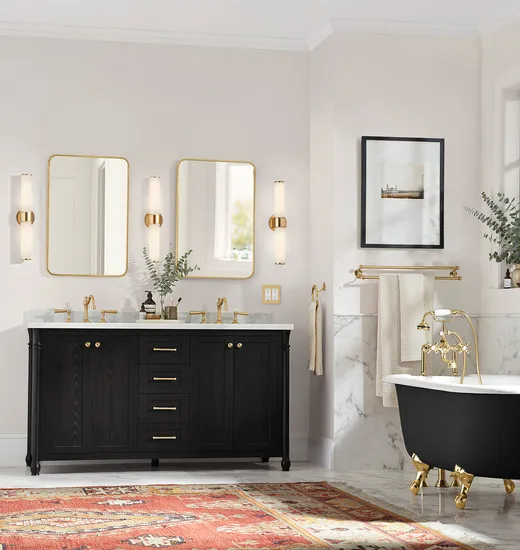 4mm Cosmetic/Makeup Jh Glass Brass Framed Mirrors Metal Frame Mirror