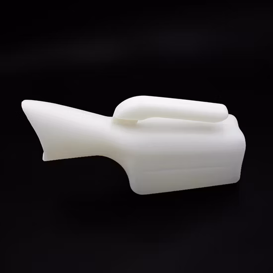 Disposable Hospital Male White Plastic Urinal Bottle with Cap Cover